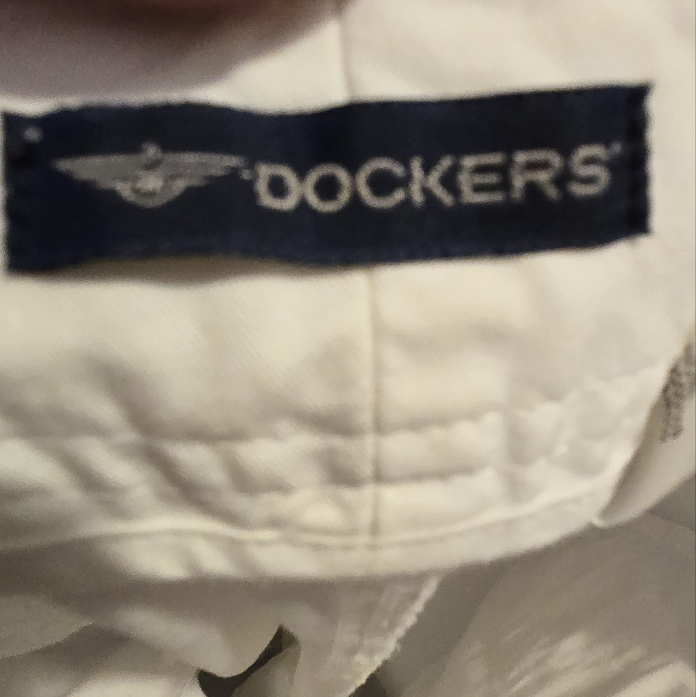 Dockers Womens White Capri/peddle Pushers Sz10 - Picture 8 of 9
